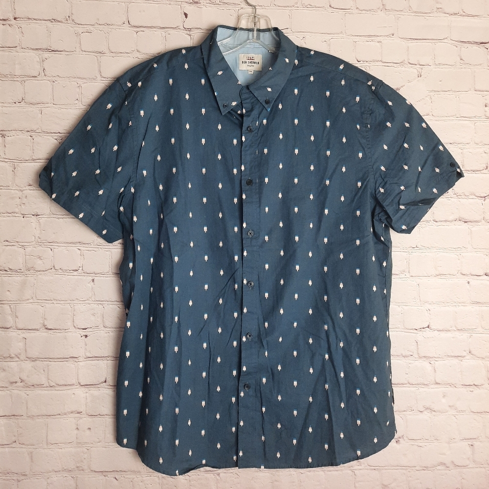 Ben Sherman Men's Blue Popcicle Print Sz.2XL